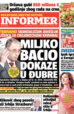 Informer - broj 609, 7. maj 2014.