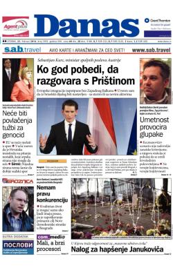 Danas - broj 5993, 25. feb 2014.