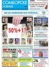 Somborske novine - broj 3275, 30. mar 2017.