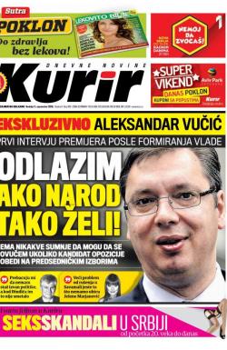 Kurir - broj 935, 11. sep 2016.
