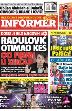 Informer - broj 1163, 27. feb 2016.