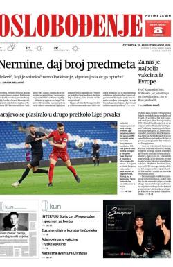 Oslobođenje - broj 26460, 20. avg 2020.