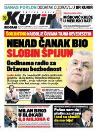 Kurir - broj 3456, 12. maj 2013.