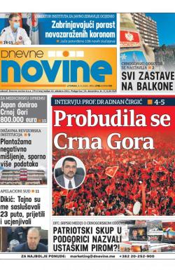 Dnevne novine - broj 2779, 8. sep 2020.