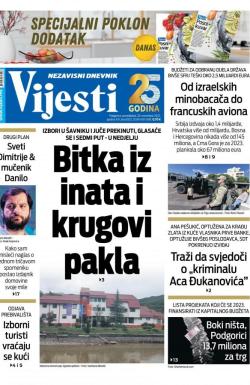 Vijesti - broj 8848, 28. nov 2022.