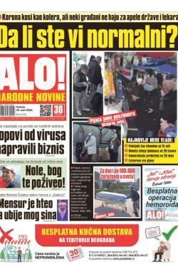 Alo - broj 4342, 29. mar 2020.