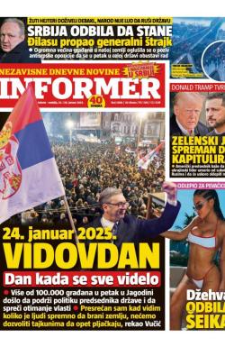 Informer - broj 3888, 25. jan 2025.