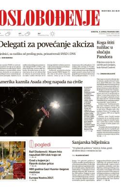 Oslobođenje - broj 25276, 8. apr 2017.