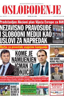 Oslobođenje - broj 24.598, 22. maj 2015.