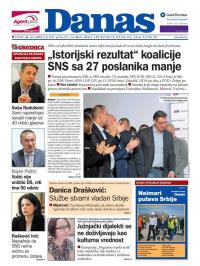 Danas - broj 6784, 26. apr 2016.