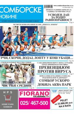 Somborske novine - broj 3602, 7. jul 2023.