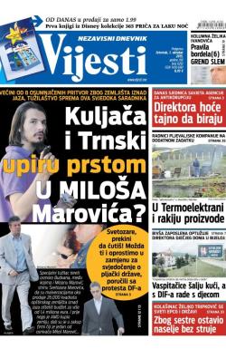 Vijesti - broj 6292, 1. okt 2015.