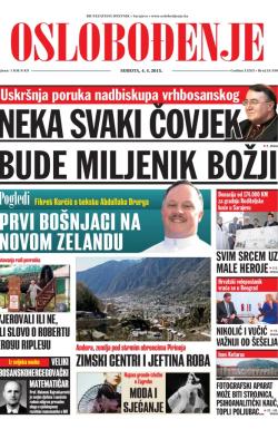 Oslobođenje - broj 24.550, 4. apr 2015.