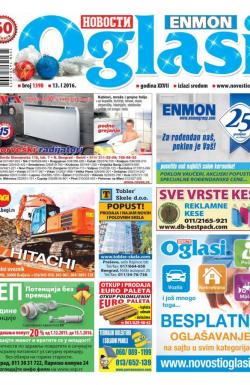 Novosti oglasi - broj 1398, 13. jan 2016.