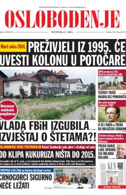 Oslobođenje - broj 24.275, 3. jul 2014.