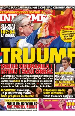 Informer - broj 3683, 25. maj 2024.