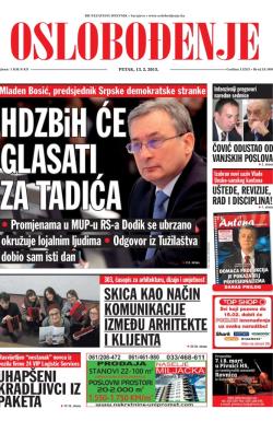 Oslobođenje - broj 24.500, 13. feb 2015.