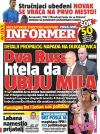 Informer CG - broj 1379, 7. nov 2016.