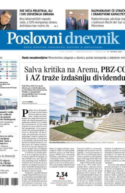 Poslovni Dnevnik - broj 5070, 15. apr 2024.