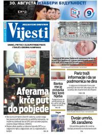 Vijesti - broj 8037, 23. avg 2020.