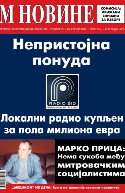 M Novine, Sr. Mitrovica - broj 714, 26. avg 2015.