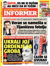 Informer - broj 456, 31. okt 2013.