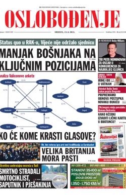 Oslobođenje - broj 24.316, 13. avg 2014.