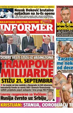 Informer - broj 2547, 7. sep 2020.