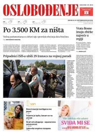 Oslobođenje - broj 25799, 23. sep 2018.