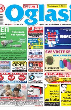 Novosti oglasi - broj 1376, 12. avg 2015.