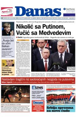 Danas - broj 6279, 8. dec 2014.