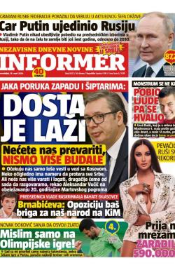 Informer - broj 3627, 18. mar 2024.