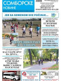 Somborske novine - broj 3408, 18. okt 2019.