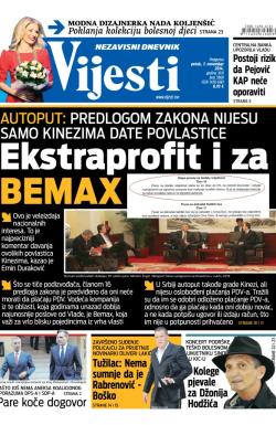 Vijesti - broj 5969, 7. nov 2014.
