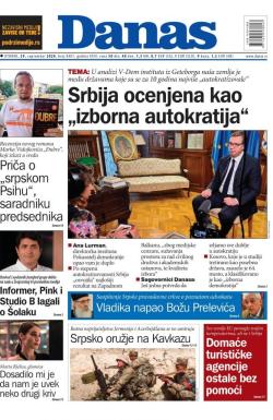 Danas - broj 8401, 29. sep 2020.