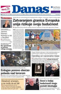 Danas - broj 6742, 15. mar 2016.