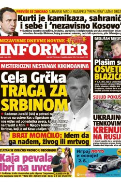 Informer - broj 3383, 2. jun 2023.