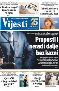 Vijesti - broj 8854, 4. dec 2022.
