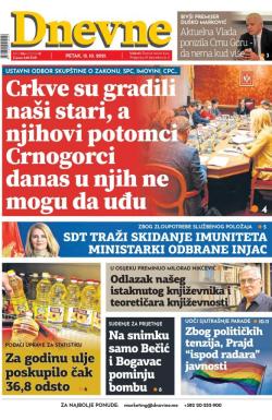 Dnevne novine - broj 3124, 15. okt 2021.