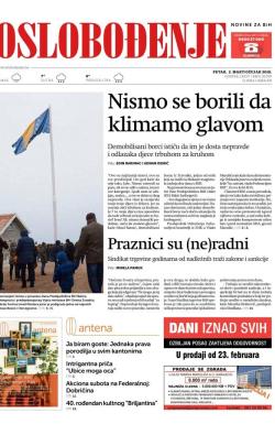 Oslobođenje - broj 25597, 2. mar 2018.