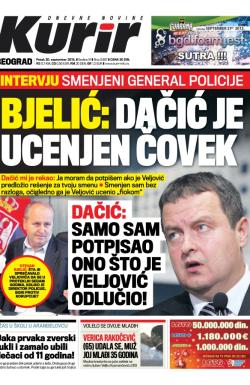 Kurir - broj 3587, 20. sep 2013.