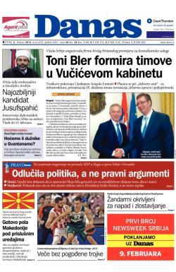 Danas - broj 6339, 6. feb 2015.