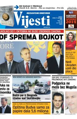 Vijesti - broj 5910, 9. sep 2014.