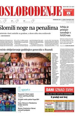 Oslobođenje - broj 25992, 8. apr 2019.