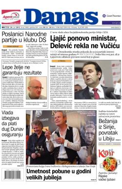 Danas - broj 5408, 20. jul 2012.