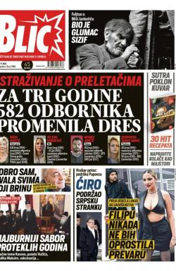 Blic - broj 7988, 17. maj 2019.