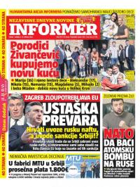 Informer - broj 3187, 8. okt 2022.