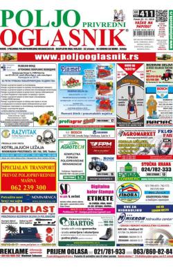 Poljoprivredni Oglasnik - broj 411, 22. nov 2019.