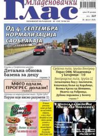 Mladenovački Glas - broj 327, 28. avg 2020.