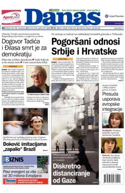Danas - broj 5530, 19. nov 2012.